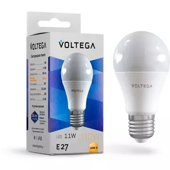 Светодиодная лампа Simple A60 11W 3000K E27 Voltega General purpose bulb 11W 7245
