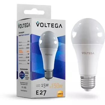 Светодиодная лампа Simple A60 15W 3000K E27 Voltega General purpose bulb 15W 7246