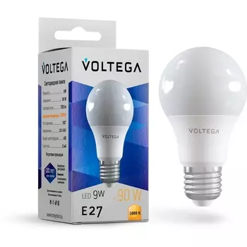 Светодиодная лампа Simple A60 9W 3000K E27 Voltega General purpose bulb 9W 7244