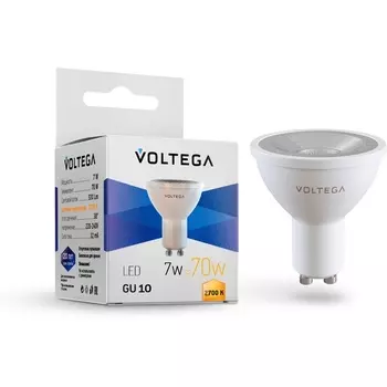 Светодиодная лампа Simple MR16 7W 2700K 38 GU10 Voltega Sofit GU10 Lens 7252