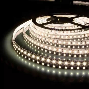 Светодиодная лента 12V 120Led 9,6W IP65 Elektrostandard 2835 теплый белый, 5м (5 шт.)