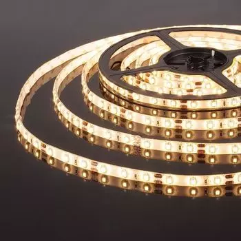 Светодиодная лента 12V 60Led 4,8W IP65 Elektrostandard 2835 теплый белый, 5м (5 шт.)