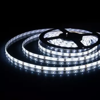 Светодиодная лента 12V 60Led 4,8W IP65 Elektrostandard 2835 холодный белый, 5м (5 шт.)