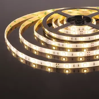 Светодиодная лента 12V 30Led 7,2W IP65 Elektrostandard 5050 теплый белый, 5м (5 шт.)