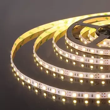 Светодиодная лента 12V 60Led 14,4W IP65 Elektrostandard 5050 дневной белый, 5м