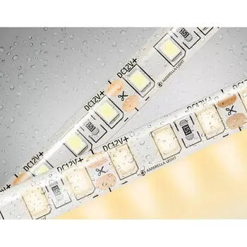 Светодиодная лента влагозащищенная Ambrella Illumination GS1201 2835 120Led 9.6W/m 12V IP65 3000K 5m