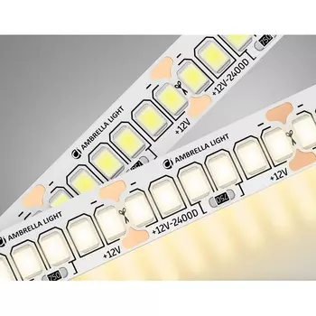 Светодиодная лента Ambrella Illumination GS1501 2835 240Led 19.2W/m 12V IP20 3000K 5m