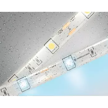 Светодиодная лента влагозащищенная Ambrella Illumination GS1903 5050 30Led 7.2W/m 12V IP65 6500K 5m