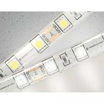 Светодиодная лента влагозащищенная Ambrella Illumination GS2102 5050 60Led 14.4W/m 12V IP65 4500K 5m