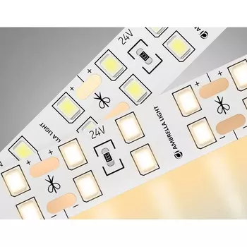 Светодиодная лента двухрядная Ambrella Illumination GS3601 2835 204Led 20W/m 24V IP20 3000K 5m