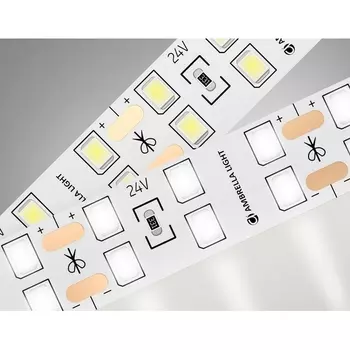 Светодиодная лента двухрядная Ambrella Illumination GS3602 2835 204Led 20W/m 24V IP20 4500K 5m