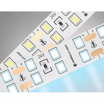 Светодиодная лента двухрядная Ambrella Illumination GS3603 2835 204Led 20W/m 24V IP20 6500K 5m