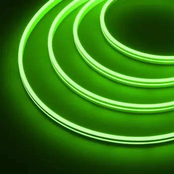 Светодиодная лента герметичная МУНLIGHT-SIDE-A168-4x10mm 24V Green (7.2 W/m, IP65, 5m, wire x2) (Arlight, Силикон) 038315 (5 шт.)