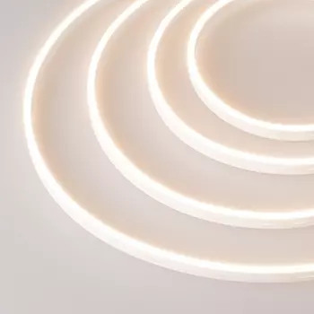 Светодиодная лента герметичная МУНLIGHT-SIDE-A168-4x10mm 24V Warm3000 (7.2 W/m, IP65, 5m, wire x2) (Arlight, Силикон) 037553 (5 шт.)