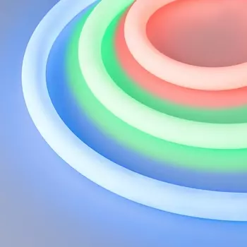 Светодиодная лента герметичная МУНLIGHT-TOP-F280-D25mm 24V RGB 360deg (14.4 W/m, IP65, 3535, 5m, wire x1) (Arlight, Прямой вывод кабеля) 037563 (5 шт.)