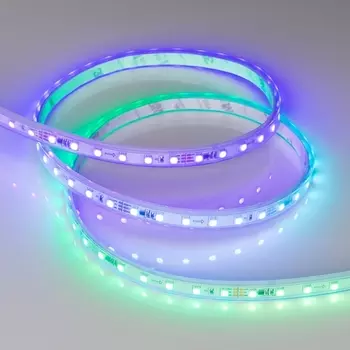 Светодиодная лента герметичная SPI-P-F72-11mm 24V RGB-PX6 (14.4 W/m, IP66, 3535, 5m) (Arlight, бегущий огонь) 030484(2) (5 шт.)