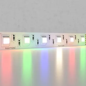 Светодиодная лента 24В 21Вт/м RGB-MIX 5м IP20 арт.20039 Maytoni Led strip 20039