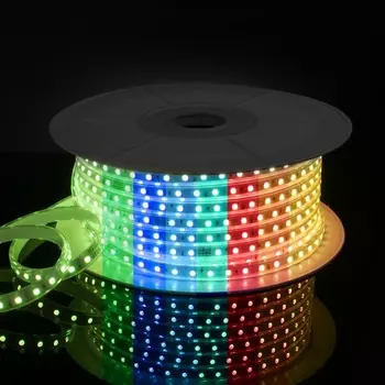 Светодиодная лента LS002 220V IP65 Elektrostandard RGB 11W 60Led 5050 мульти, 50 м (50 шт.)