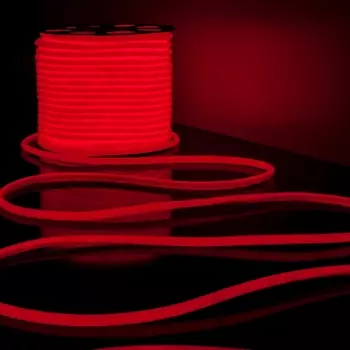 Светодиодная лента LS003 220V IP67 Elektrostandard Гибкий неон 9,6W 144Led 2835 круглый красный, 50 м (50 шт.)