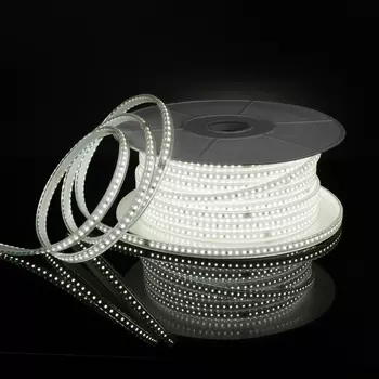 Светодиодная лента LS015 220V IP65 Elektrostandard 14,4W 120Led 2835 6500 холодный белый, 50 м (50 шт.)