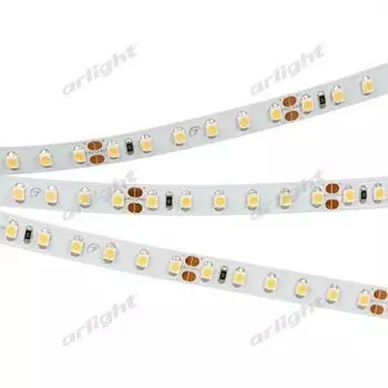 Светодиодная лента RT-A120-8mm 24V Warm3000 (9.6 W/m, IP20, 2835, 5m) (Открытый) 024108(2) Arlight RT открытая 024108