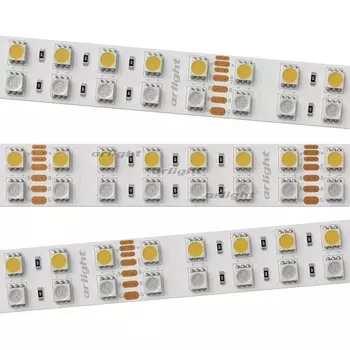 Светодиодная лента 2-5000 24V RGB-White 2x2 (5060, LED, LUX) (32 Вт/м, IP20) 011823(1) Arlight RT открытая 011823
