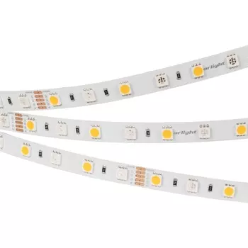 Светодиодная лента RT-B60-10mm 24V RGBW-Warm (14.4 W/m, IP20, 5060, 5m) (Arlight, Открытый) 018327(2) (5 шт.)