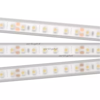 Светодиодная лента RTW 2-5000PW 24V White6000 2x (3528, 600 LED, LUX) (9.6 Вт/м, IP66) 018995 (Arlight)