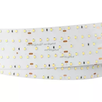Светодиодная лента 24V Warm 3000K 59mm (2835, LED/m, LUX) (30 Вт/м, IP20) Arlight S2 с отверстием 021208
