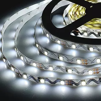 Светодиодная лента 12V 60Led 6W IP20 Elektrostandard гибкая 2835 холодный белый, 5м (5 шт.)