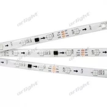 Светодиодная лента герметичная SPI-SE-B30-10mm 12V RGB-PX3 (7.2W/m, IP65, 5060, 5m) (Закрытый, IP65) 026369(2) Arlight SPI 026369