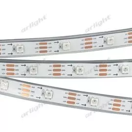 Светодиодная лента SPI-5000P-AM 5V RGB (5060, 150 LED x1, 2812) (Закрытый, IP66) 022204 (Arlight)