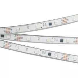 Светодиодная лента SPI-5000PGS-5060-30 12V Cx3 RGB-Auto (12mm, 6.5W/m, IP67) 029443 (Arlight)
