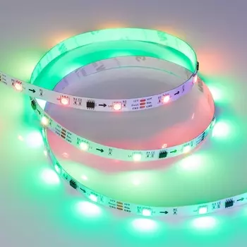 Светодиодная лента SPI-B30-10mm 12V RGB-PX3 (7.2W/m, IP20, 5060, 5m) (Arlight, бегущий огонь) 026368(2) (5 шт.)