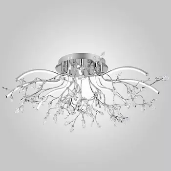 Светодиодная потолочная люстра 90036/8 хром Eurosvet Claudia