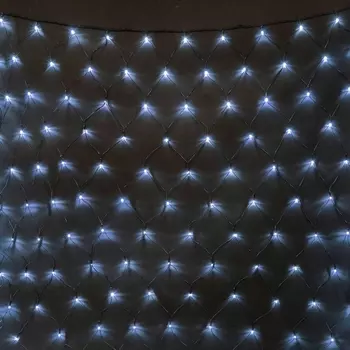 Светодиодная Сеть x 3 м Белая 24В, LED, Провод Чёрный ПВХ, IP54 Laitcom Сети NTL384M-11-1W