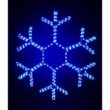 Светодиодная Снежинка Зимняя Классика ?0,5м Синяя, на Металлическом Каркасе, IP54 Laitcom Фигуры LC-13042