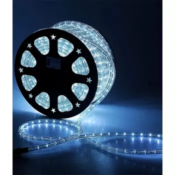 Светодиодный ?10 мм Белый 24В, LED/м, Свечение 360°, IP65, Бухта 100м Laitcom Дюралайт F0-H1-24V-W
