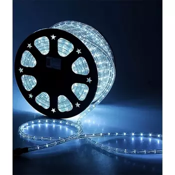 Светодиодный ?13 мм Белый 24В, LED/м, Свечение 360°, IP65, Бухта 100м Laitcom Дюралайт F3-H1-24V-W