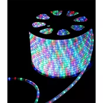 Светодиодный ?13 мм Разноцветный 220В, LED/м, Свечение 360°, IP65, Бухта 100м Laitcom Дюралайт F3-H2-220V-M