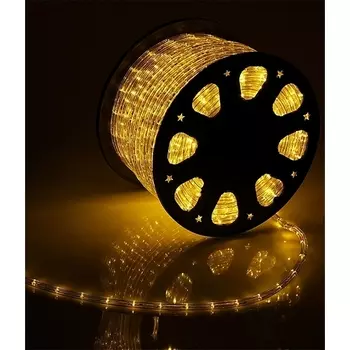 Светодиодный ?13 мм Желтый 220В, LED/м, Свечение 360°, IP65, Бухта 100м Laitcom Дюралайт F3-H2-220V-Y