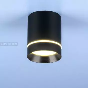 Светодиодный накладной светильник DLR021 9W 4200K черный матовый Elektrostandard Topper