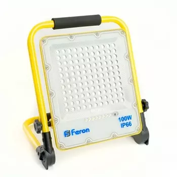 Светодиодный прожектор Feron LL-952 48677 переносной с зарядным устройством IP66 100W 6400K