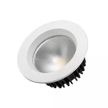 Светодиодный Светильник встраиваемый LED LTD-105WH-FROST-9W Day White 110deg (Arlight, IP44 Металл, 3 года) 021492