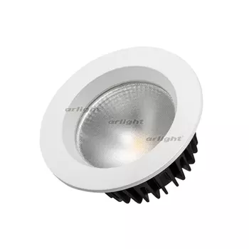Светодиодный Светильник встраиваемый LED LTD-105WH-FROST-9W Warm White 110deg (Arlight, IP44 Металл, 3 года) 021067