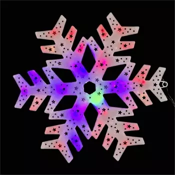 Световая фигура Снежинка светодиодная Sneha A-264 LED RD//BL, RD/GN "