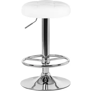 Табурет барный (белый) Dobrin 5008-LM BRUNO BRUNO, цвет сиденья белый, основания хром