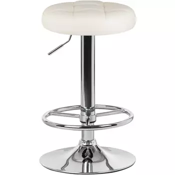 Табурет барный (кремовый) Dobrin 5008-LM BRUNO BRUNO, цвет сиденья кремовый, основания хром