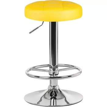Табурет барный (жёлтый) Dobrin 5008-LM BRUNO BRUNO, цвет сиденья желтый, основания хром