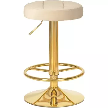 Табурет барный Dobrin BRUNO GOLD (бежевый велюр (MJ9-10))